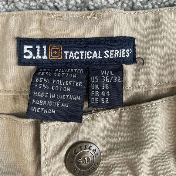 511 Tactical Taclite Pro Ripstop Pants Mens Tan Cargo Utility 74273 Size 34x31 - Picture 6 of 10